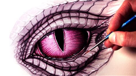 Painting A Dragon Eye Time Lapse Dragon Eye Drawing Dragon Eye