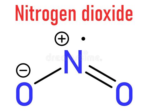 Nitrogen Dioxide No2 Air Pollution Molecule Free Radical Compound