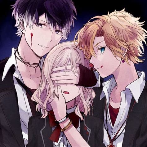 Diabolik Lovers Ruki Yui And Kou Diabolik Lovers Diabolik Anime