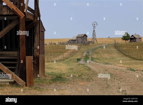 The Farm Of 1880 Townmidlandsouth Dakotausa Stock Photo Alamy