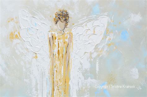 Angel Of Light Giclee Print Of Original Art Abstract Angel