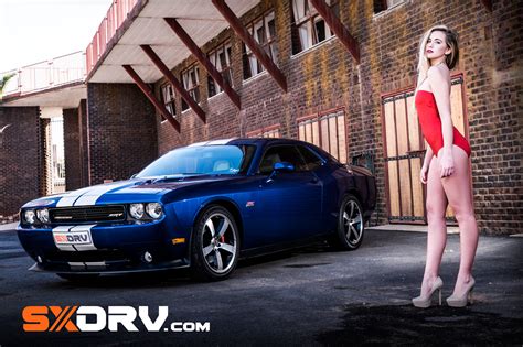 Jordan Leigh Airey Dodge Challenger Exclusive Interview Pictures