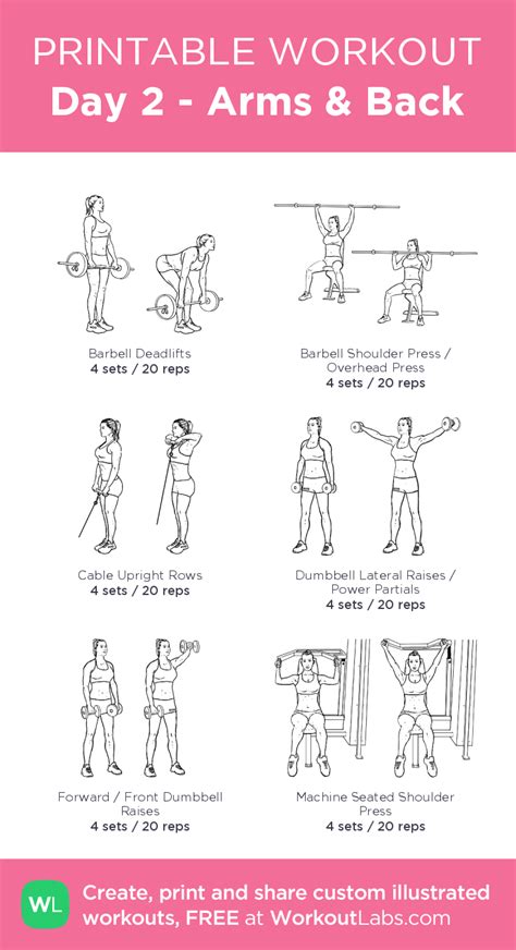 The Printable Workout Plan For Women And Men
