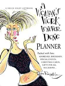 A Woman S Work Is Never Done Planner Organiser Amazon Co Uk Various