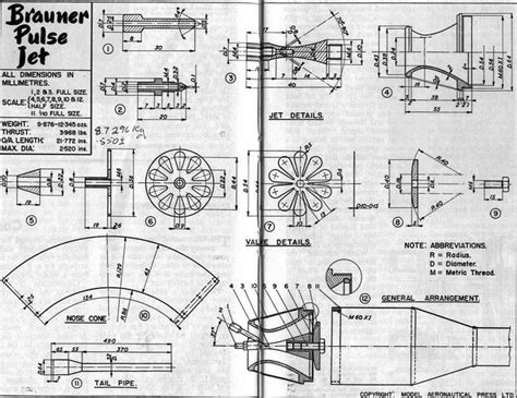 Make A Pulse Jet Engine Scanned From 1958 Plans In 2021 Jet Engine