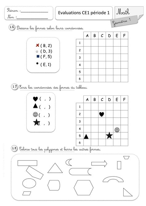 Ludique, simple à utiliser, accès parent pour suivre votre enfant. Evaluations CE1 1er semestre | Evaluation ce1, Ce1, Maths ce1