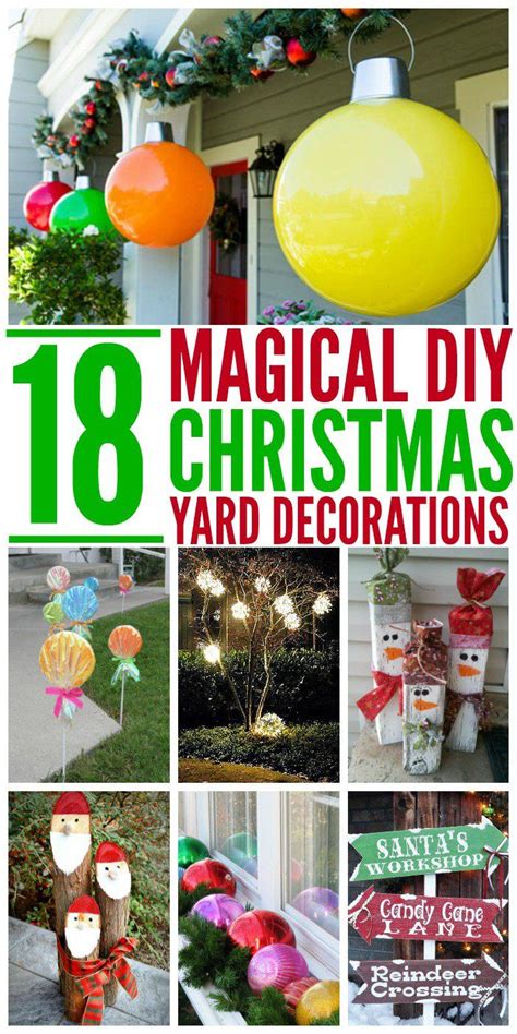 10 Diy Lighted Christmas Yard Decorations