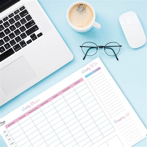 A4 Weekly Desk Pad Planner Notebook Desktop Organiser To Do Etsy