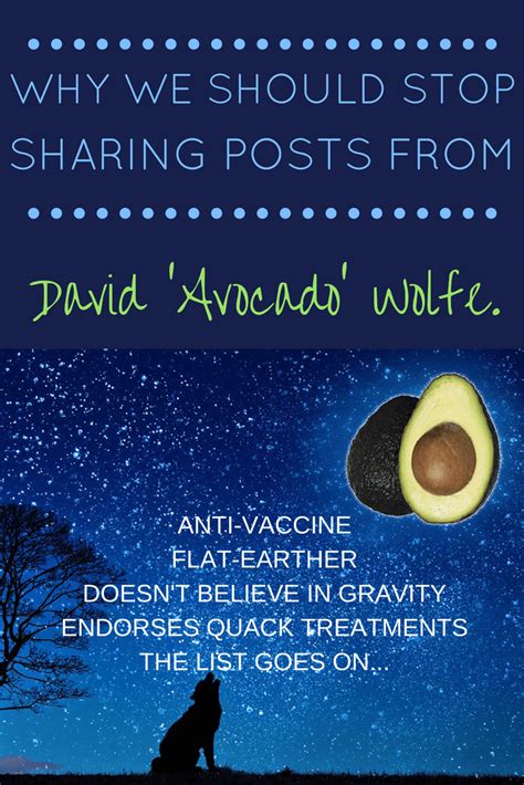 Why You Should STOP Sharing Posts From David Avocado Wolfe HandbagMafia