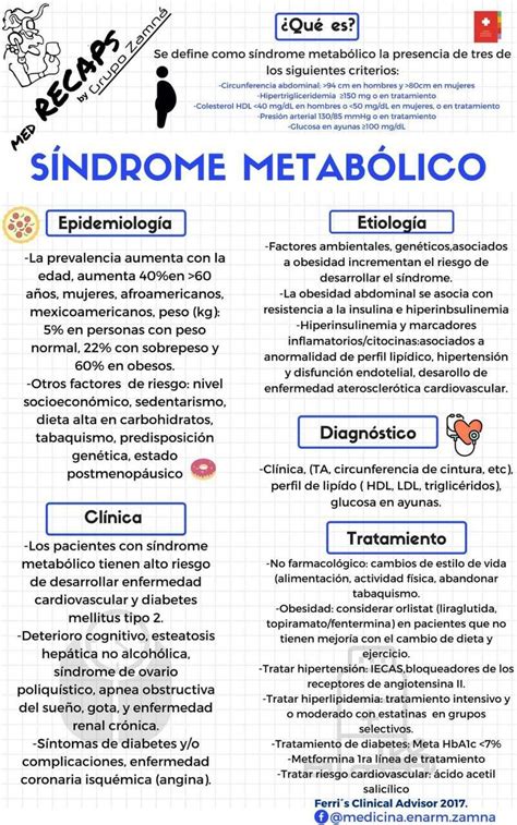 18 Sindrome Metabolico Mapa Conceptual Png Nietma