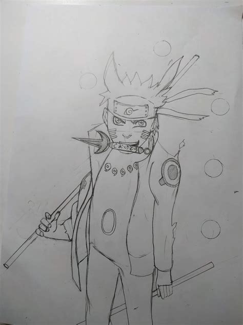 Naruto 6 Paths Sage Mode Drawing Anime Art Amino