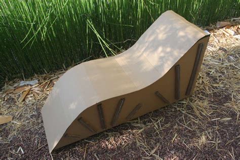 Cardboard Chaise Lounge Diy Furniture Nightstand Cool Diy Projects