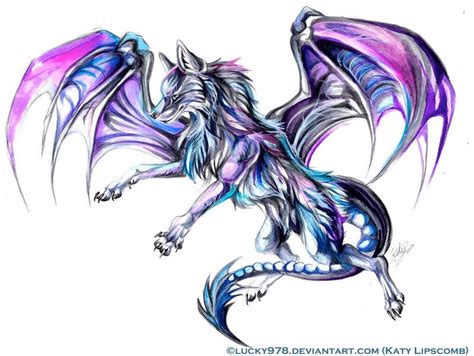 Wolf With Wings Dragon Wolf Fantasy Wolf Wolf Art