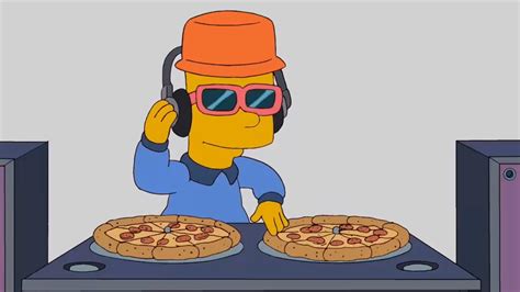 The Simpsons Bart Is The Chef Dj Youtube