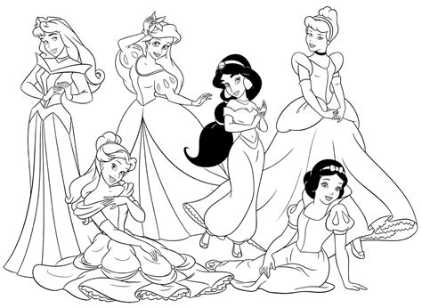 Dibujos Para Colorear Princesas Disney Png Metros