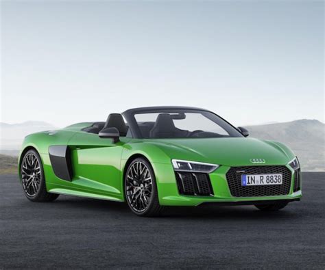 Fastest Audi Drop Top Sports Car R8 Spyder V10 Plus Is Lighter And
