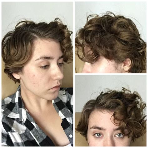 trying to grow out a pixie and transition back into curls r curlyhair