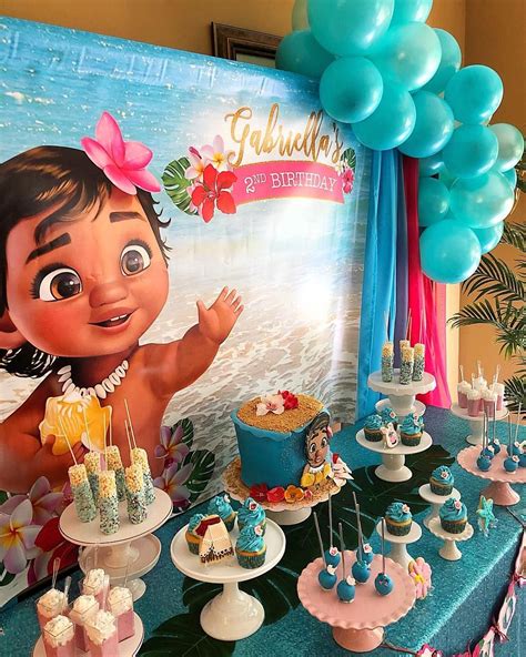 We Had The Pleasure Of Designing This Moana Party For Gabriellas Nd Birthday Moa Moana