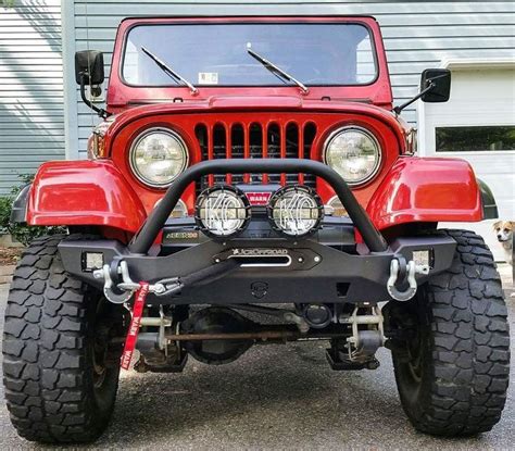 Patrick Sent Us Some Shots Of His CJ7 Running Our Crusader Front Bumper