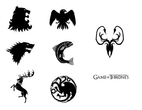 House Silhouette Game Of Thrones Houses Game Of Thrones