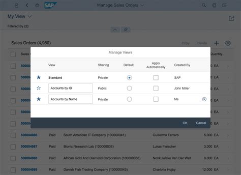 Variant Management Sap Fiori Design Guidelines