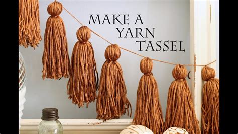How To Make A Yarn Tassel Youtube