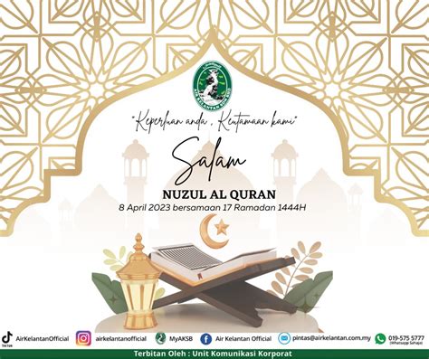 Salam Nuzul Al Quran H Air Kelantan Sdn Bhd Aksb