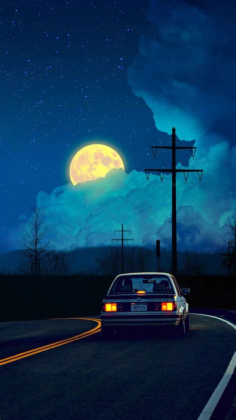 Moonlight Drive Iphone Wallpaper Iphone Wallpapers