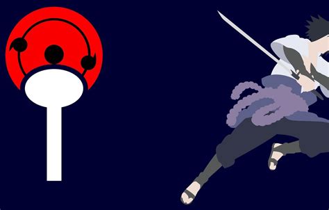 Wallpaper Sword Logo Game Sasuke Minimalism Anime Katana Man
