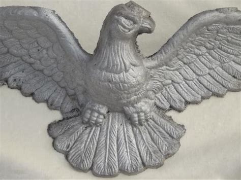 vintage emig cast metal american eagle wall plaque large flying eagle