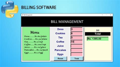 How To Make Bill Management System In Python Gui Tkinter Project