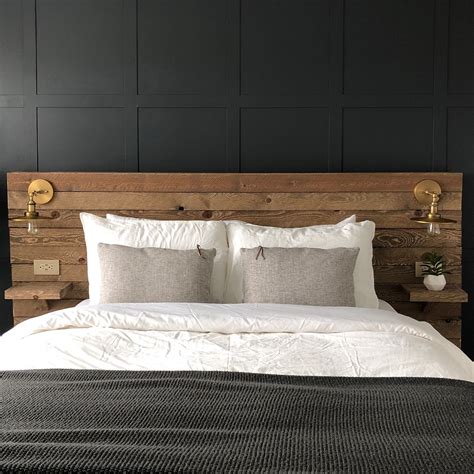 Diy Reclaimed Wood Headboard — Colors And Craft