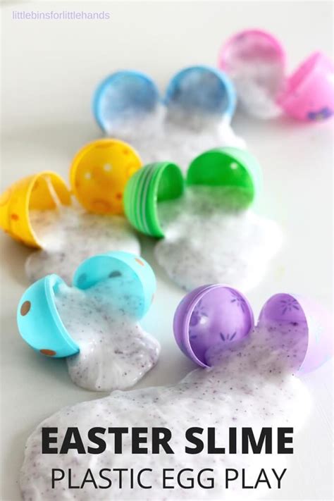Easter Slime Surprise Eggs With Homemade Slime Recip