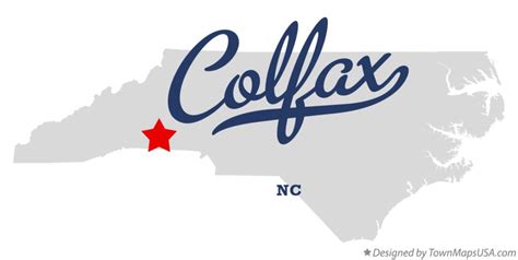 Map Of Colfax Rutherford County Nc North Carolina
