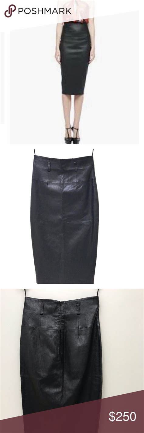 robert rodriguez high waisted pencil leather skirt leather pencil skirt leather skirt skirts