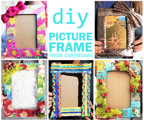 Diy Picture Frame From Cardboard And Decorative Materials 14 Steps