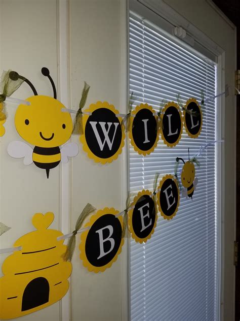 What Will It Bee Banner Gender Reveal Banner Bumble Bee Etsy