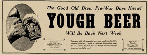 Yough Brewing Company Of Connellsville Pennsylvania Usa Tavern Trove