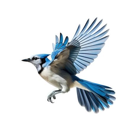 Premium Ai Image Blue Jay In Flight