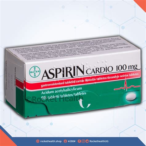 Aspirin Cardio Bayer 100mg Tablet 10s Rocket Health