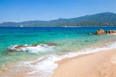 Sandy Beach Of Propriano Corsica Stock Image Image Of Mediterranean Coast 159865959