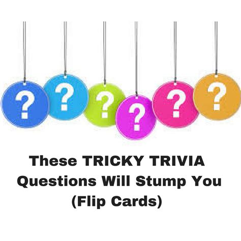 Buzzfeed editor keep up with the latest daily buzz with the buzzfeed daily newsletter! These Tricky Trivia Questions Will Stump You (Flipcards ...