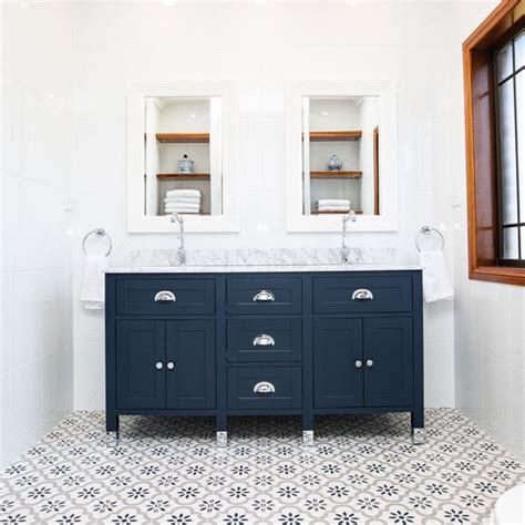 Blue Vanity Bathroom Images Simona Seitz