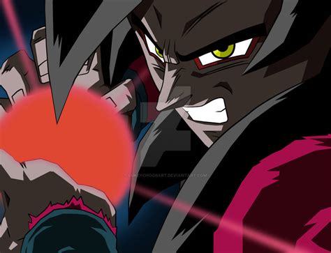 Goku Super Saiyan 4 Kamehameha X10 By Lukeychoobart On Deviantart