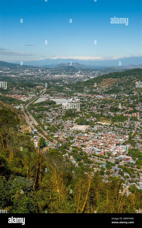 Overview Of San Salvador City The Capital Of El Salvador Stock Photo