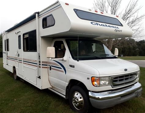 2000 Ford Rv Chateau Sport 28a Class C 29 Ft Widebody Motorhome Onan