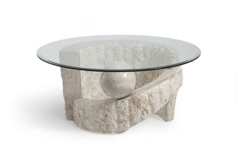 Buy and sell almost anything on gumtree classifieds. Fossil Round Cocktail Base KD | Round glass coffee table ...