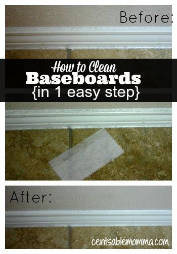 I found this easy tip to get them clean.having. How to Clean Baseboards {in 1 Easy Step} - Centsable Momma