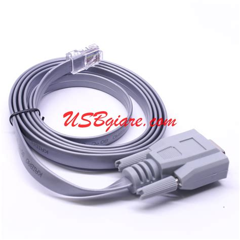 Cáp Lập Trình Cisco Console Rs232 Db9 Sang Rj45 Dài 15m