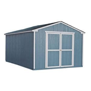 Give your floor a new look and life. Handy Home Products Cumberland 10 ft. x 16 ft. Wood Shed Kit with Floor Frame-18365-2 - The Home ...